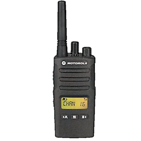 PMR-radio Motorola XT460, vergunningsvrij, 2-weg communicatie, 8 kanalen, tot 9 km, tot 20 u, LC-display, IP55, zwart