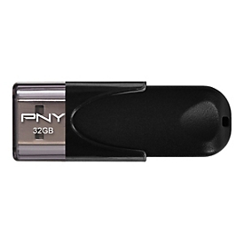 PNY Attaché 4 2.0 32GB - 32 Go - USB Type-A - 2.0 - 25 Mo/s - Casquette - Noir