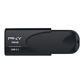 PNY Attache 4 - 256 Go - USB Type-A - 3.2 Gen 1 (3.1 Gen 1) - 80 Mo/s - Sans capuchon - Noir