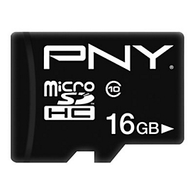 PNY Performance Plus - 16 Go - MicroSDHC - Classe 10 - Noir