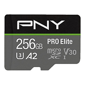 PNY PRO Elite - Flash-Speicherkarte - 256 GB - microSDXC UHS-I
