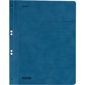 Pochette à œillets Falken, format A4, rabat entier, 1 p., bleu