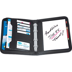 Pochette College WEDO, format A5, similicuir, noir