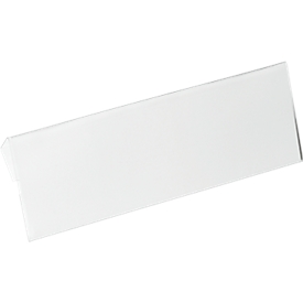 Pochette d'identification Durable, Hard Cover, avec pli, DIN A5 horizontal, L 210 x H 74 mm, transparent