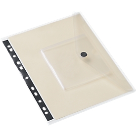 Pochette pour documents EICHNER, format A4, fermeture velcro, PP