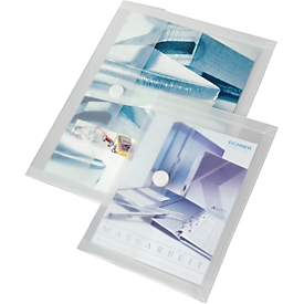 Pochette pour documents EICHNER, format A4, fermeture velcro, PP