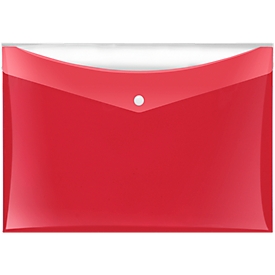 Pochette pour documents VELOCOLOR® Veloflex, format A4, plastique, pour ± 100 feuilles, 6 p., rouge