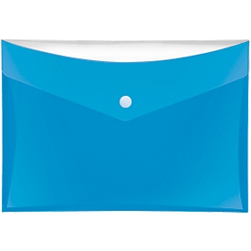 Pochette pour documents VELOCOLOR® Veloflex, format A5, plastique, pour ± 100 feuilles, 6 p., bleu