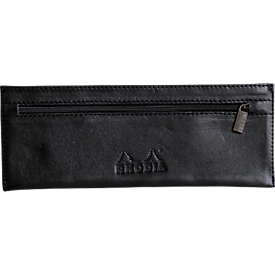 Pochette Rhodia ePure, 220 x 85 mm, cuir, noir