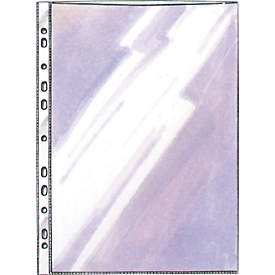 Pochettes de qualité, DIN A4, lisses/claires, ouverture en haut, 100 pièces