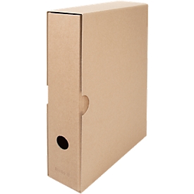 Pochettes pour documents Biella, pour classeurs à levier format A4 et largeur de tranche de 70 mm, l. 75 x P 289 x H 325 mm, carton recyclé, 5 p.