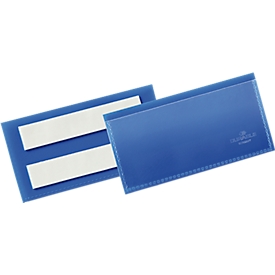 Pochettes pour étiquettes multifonctionnelles et identification, PP, autocollant, n'altère pas les documents, l. 100 x H 38 mm, 50 p.