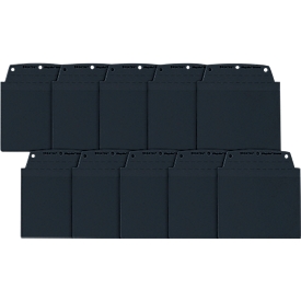 Pochettes transparentes Orgatex, A6 paysage, anthracite, 10 p.