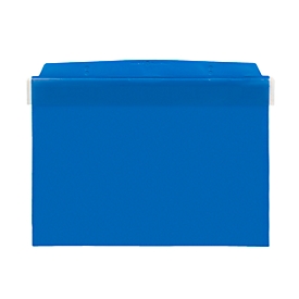 Pochettes transparentes Orgatex, avec rabat, A5 paysage, bleu, 50 p.