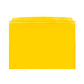 Pochettes transparentes Orgatex, avec rabat, A5 paysage, jaune, 10 p.