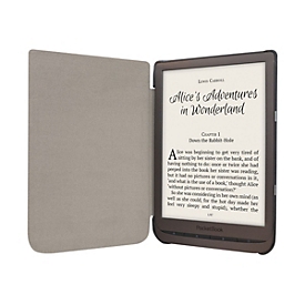 PocketBook Shell series - Flip-Hülle für eBook-Reader - Kunststoff, Polyurethan-Kunstleder - Schwarz - 7.8"