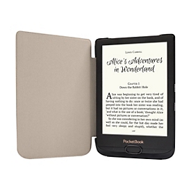 PocketBook Shell series - Flip-Hülle für eBook-Reader - Kunststoff, Polyurethan, Microfiber - Rot - 6" - für PocketBook Basic Lux 2, Touch Lux 4