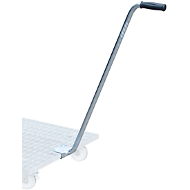 Poignée de poussée Bauer, pour châssis mobile à caillebotis, L 880 x l. 130 mm