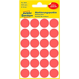 Points de marquage 3004 AVERY Zweckform, rouge