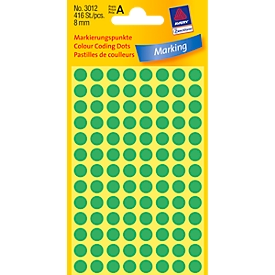 Points de marquage 3012 AVERY Zweckform - 8mm - vert - 416 points