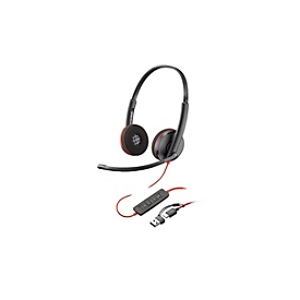 Poly Blackwire 3220 Stereo Usb-C Black Headset - Headset - Stereo