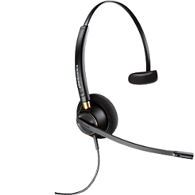 Poly EncorePro HW510 Monaurales Headset + Quick Disconnect.