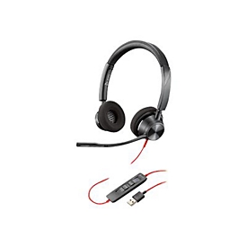 Poly - Plantronics Blackwire 3320 - Microsoft Teams - 3300 Series - Headset - On-Ear