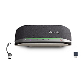 Poly Sync 20+M - Smarte Freisprecheinrichtung - Bluetooth - kabelgebunden, kabellos - USB-A, USB-C - Schwarz