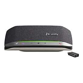 Poly Sync 20-M - Smarte Freisprecheinrichtung - Bluetooth - kabelgebunden, kabellos - USB-A, USB-C - Schwarz