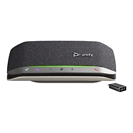 Poly Sync 20-M - Smarte Freisprecheinrichtung - Bluetooth - kabelgebunden, kabellos - USB-A, USB-C - Schwarz