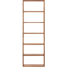 Pombal wandboekenkast, 6 OH, B 740 x D 340 x H 2240 mm, uitbreidbaar, notenboom