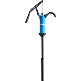 Pompe à manivelle, 0,45 L/Hub, nitrile, bleu