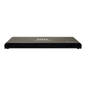 PORT connect DOCKING TYPE C OFFICE 3 X 4K - Dockingstation - USB-C / USB 3.0 - 1GbE - 135 Watt - Europa