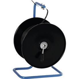 Portable roll holder for thread spools with brake