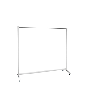 Portant mobile Event, l. 1780 x P 530 x H 1710 mm, alu argent