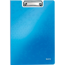 Porte-bloc Active Wow LEITZ®, format A4, PP, avec arceau, bleu