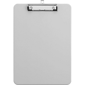 Porte-bloc MAUL, format A4, plastique, avec œillet de suspension, gris