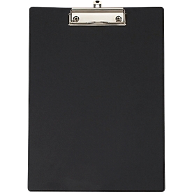 Porte-bloc MAUL, format A4, plastique, avec pochette transparente, noir