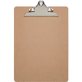 Porte-bloc MAULclassic Maul, format A4, largeur de pince 15 ou 25 mm, bois à fibres dures, adapté pour être accroché