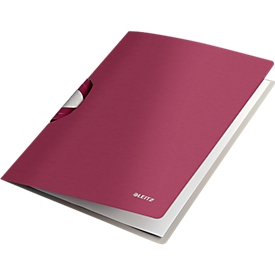 Porte-bloc Style Colorclip LEITZ®, avec clip, rouge grenat