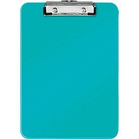 Porte-bloc WOW 3971 LEITZ®, format A4, polystyrène, avec anneau d'accroche, bleu pétrole