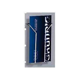 Porte-brochures, format long, 2 p.