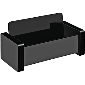 Porte cartes de visite Black Office WEDO, noir mat/brillant