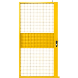 Porte coulissante, pour système de cloison grillagée, l. 1110 x H 2110 mm, jaune