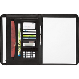 Porte-documents Accento, format A4, similicuir, avec bloc d'écriture