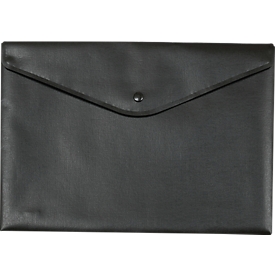 Porte-documents FolderSys, fermeture à pression noire, polypropylène, format A4, noir, 10 pièces