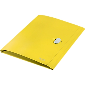 Porte-documents Leitz® Recycle, A4, jusqu'à 150 feuilles, 3 rabats, opaque, 100 % recyclable, Ange Bleu, plastique, jaune