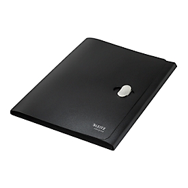 Porte-documents Leitz® Recycle, A4, jusqu'à 150 feuilles, 3 rabats, opaque, 100 % recyclable, Ange Bleu, plastique, noir