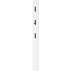 Porte-manteaux 3728 - MDF mélaminé - l. 150 x P 30 x H 1700 mm,- 3 crochets rabattables - blanc