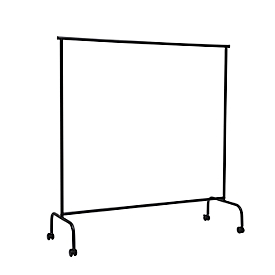 Porte-manteaux MAULlimbo, avec roulettes, bras latéraux extensibles, L 1510 x P 500 x H 1560 mm, métal, noir